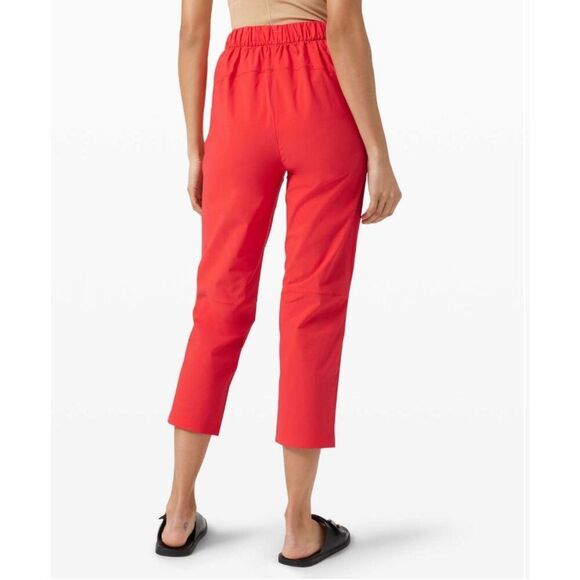 Lululemon Your True Trouser High Rise Crop, Carnation Red, Sz 6, EUC - Picture 9 of 10